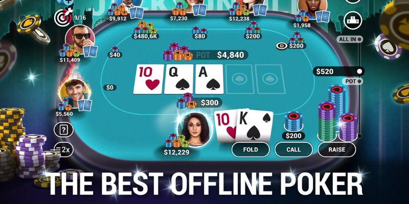 Top những game đánh bài Poker offline đình đám hiện nay